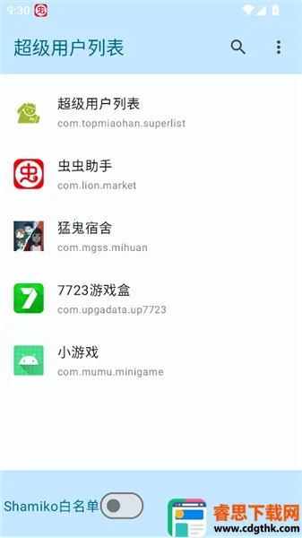 �����û��б�root����